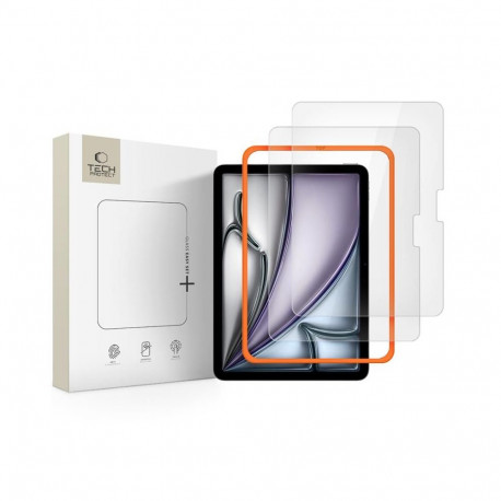 SZKŁO HARTOWANE TECH-PROTECT EASY SET+ 2-PACK IPAD AIR 11” 6 / 7 / 2024-2025 CLEAR