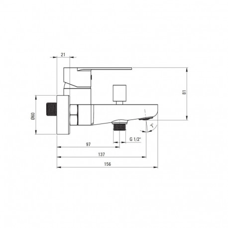 Alpinia BGA_010M ilma dušita vannisegisti kroom