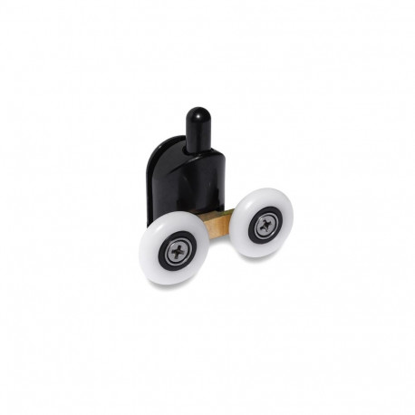 DOUBLE LOWER ROLLERS 23MM BLACK 2PCS