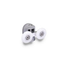 DOUBLE UPPER ROLLERS 23MM GREY 2PCS