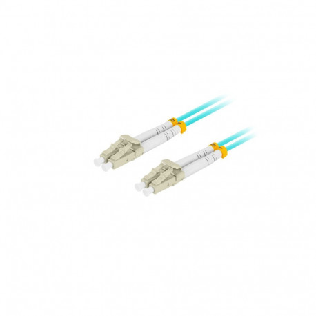 FIBER OPTIC PATCHCORD MM LC/UPC-LC/UPC DUPLEX 10M LSZH OM3 50/125 3.0MM AQUA LANBERG