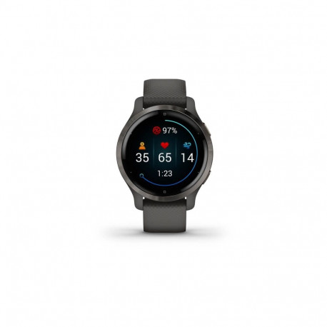 Garmin Venu 2S 2.79 cm (1.1") AMOLED 40 mm digitaalne 360 x 360 pikslit puuteekraan grafiit Wi-Fi GP