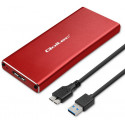 Qoltec SSD karp 2TB M.2, punane