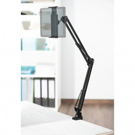 Tahvelarvuti lauahoidja Hama Tablet Holder, must, lauaplaadi kinnitusega, 2 liigendit, ekraani suuru