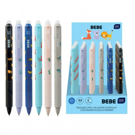 Tindipliiats 0,5 kustutatav klõpsuga BEBE Kids assortii, sinine südamik Interdruk