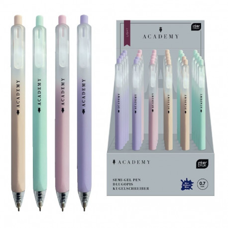 Pastapliiats Academy Pastel 0,7 sinine südamik, assortii Interdruk