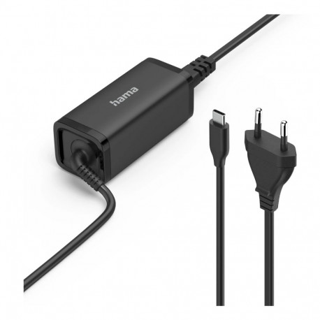 Sülearvuti laadija Hama 65W USB-C universaalne, 3.3 V - 21 V, 3.25A, GaN efektiivne tehnoloogia