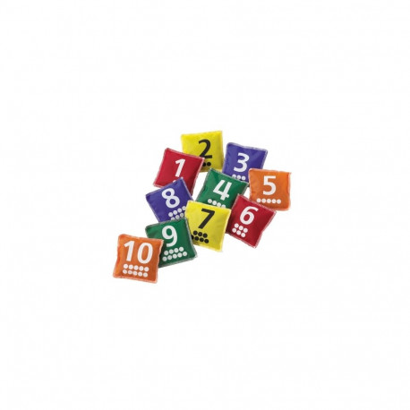 Graanulpadjad numbritega 1 - 10, 10 x 10 cm, 3+