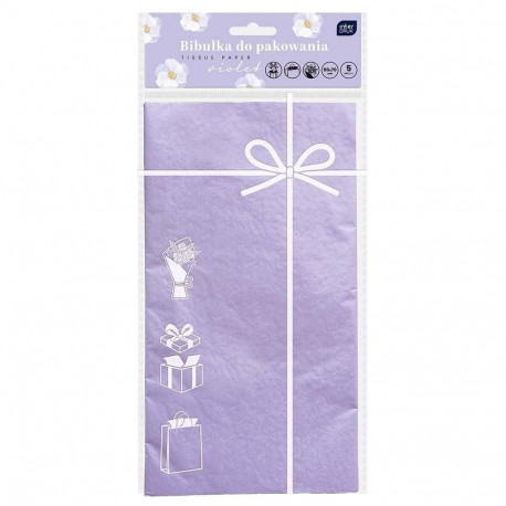 Siidipaber purpur 50x70cm 5 lehte, Interdruk