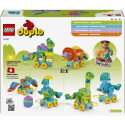 LEGO DUPLO Kolm ühes: dinosaurused ratastel