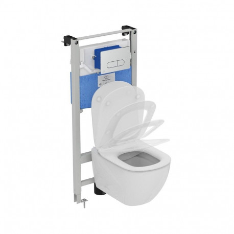 WC komplekt TESI raamiga ja kroomitud nupuga