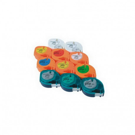 Markeerimislint Dymo LetraTag 12mm x 4m sinine plast (10 tk)