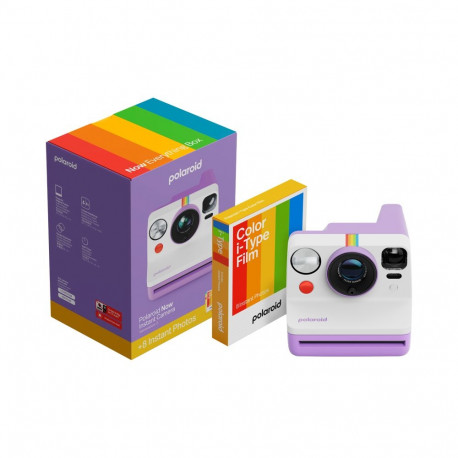 Polaroid Now Gen 3 Purple bundle with Color Film (8 photos)