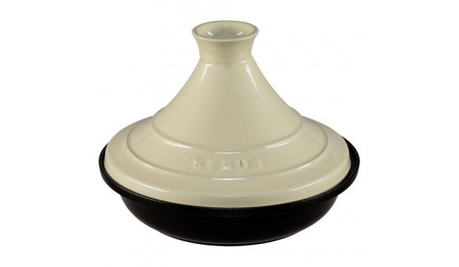 Staub Tajine 28cm round, Cream Cast Iron