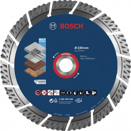 Bosch EXPERT Multi Material teemant 230x22.23x2.4x15