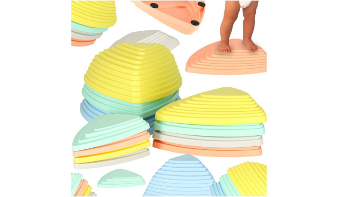 Sensory tee jõe kivid tasakaalu treening põrandal on laava mängida 11 elemendid pastell