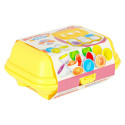 hariduslik puzzle sorter sobitada kujundeid munad montessori puu-köögiviljad 6tk