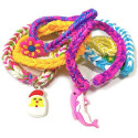 Kiddyz 4400pcs Bracelet Making Kit Rubber Bands Hooks Clips & Charms Organized Storage Box Multicolo