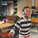 JBL JR 320BT Wireless Bluetooth On-Ear Headphones for Kids with Built-in Mic Safe Volume Limit Blue