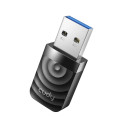 Cudy WU1300S AirMax AC1300 Kahe Bandi WiFi USB Adapter USB 3.0 Suure Kiirus ja Suur Saagis Must