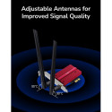 Cudy BE9300 WiFi 7 Bluetooth 5.4 PCIe BE200 Tri Band Antennad Must