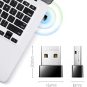 Cudy WU650 AirNano AC650 Dual Band WiFi USB Adapter Nano Size USB 2.0 Plug and Play Musta