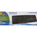 Keyboard wired standard USB AMARILLO