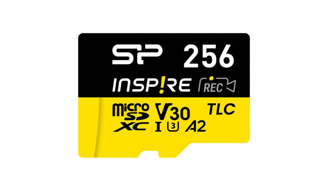 Silicon Power Inspire | 256 GB | microSDXC | Flash memory class C10, UHS-I U3, V30