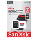 Mälukaart SanDisk 64GB Ultra MicroSDXC + adapter