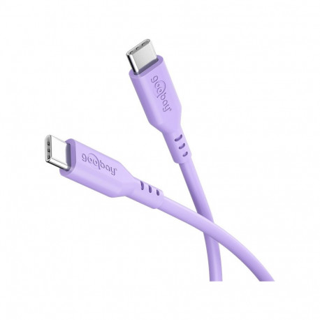 USB-C™ Silicone Cable, 1.5 m, purple