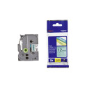 Kleepkirjalint/markeerimislint BROTHER TZE-731 12mm must rohelisel
