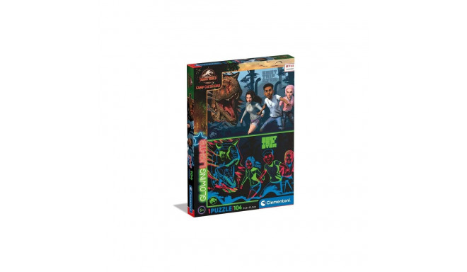 Clementoni pusle Jurassic World 104 tk, pimedas helendav
