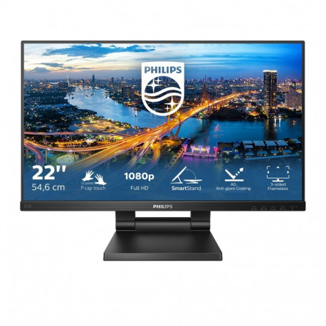 Philips arvutimonitor B Line 222B1TC/00 54.6cm (21.5") 1920 x 1080 full hd led puuteekraaniga, must
