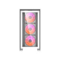 Arvutikarp Darkflash DRX70 GLASS + 4 RGB ventilaatorit (valge)