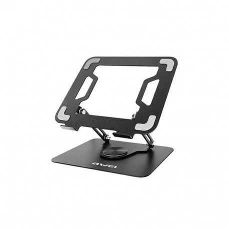 AWEI X46 pöörlev lauakinnitus kuni 16" sülearvutile must|must