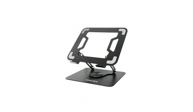 AWEI X46 pöörlev lauakinnitus kuni 16" sülearvutile must|must