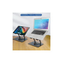 AWEI X46 pöörlev lauakinnitus kuni 16" sülearvutile must|must