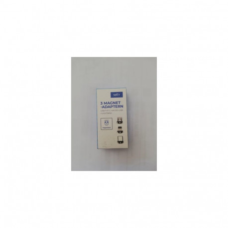 Setty Adapter with interchangeable magnetic heads Lightning | Type-C | MicroUSB, black