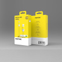 PANTONE cable USB - microUSB 1,5m 2,4A PT-MC001-5 Yellow 102C