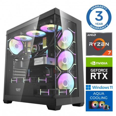 INTOP AQUA Ryzen 7 7700X 64GB DDR5 1TB SSD M.2 NVME+2TB RTX5060Ti 16GB WIN11