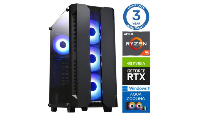 INTOP AQUA Ryzen 5 7600X 16GB DDR5 2TB SSD M.2 NVME RTX3060 12GB WIN11Pro