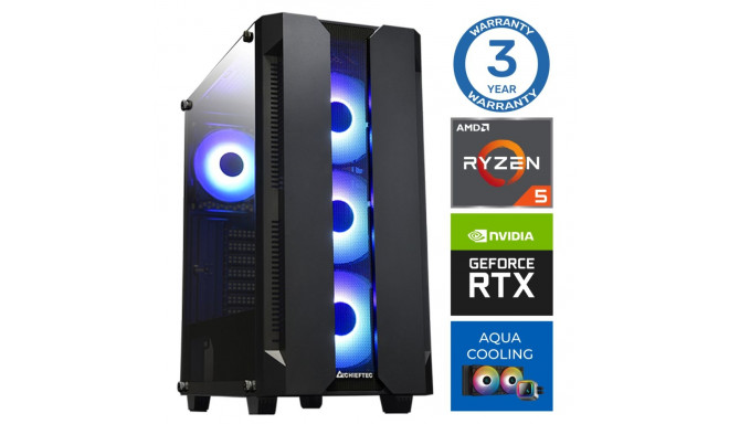 INTOP AQUA Ryzen 5 7600X 16GB DDR5 500SSD M.2 NVME+2TB RTX3060 12GB no-OS