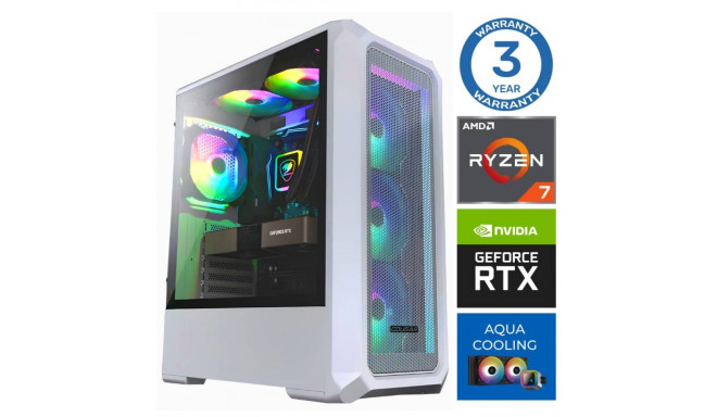 INTOP AQUA Ryzen 7 8700F 32GB DDR5 1TB SSD M.2 NVME RTX3060 12GB no-OS