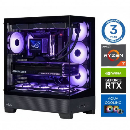 INTOP AQUA Ryzen 7 8700F 16GB DDR5 1TB SSD M.2 NVME+2TB RTX5060Ti 16GB no-OS