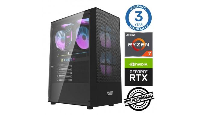INTOP Ryzen 7 8700F 32GB DDR5 1TB SSD M.2 NVME+2TB RTX4060Ti 8GB no-OS
