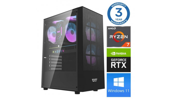 INTOP Ryzen 7 8700F 32GB DDR5 2TB SSD M.2 NVME+2TB RTX3060 12GB WIN11