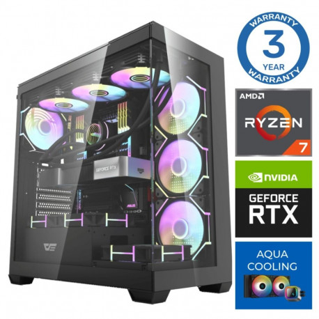 INTOP AQUA Ryzen 7 8700F 16GB DDR5 1TB SSD M.2 NVME+2TB RTX5070 12GB no-OS