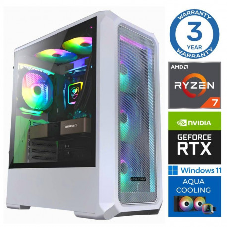 INTOP AQUA Ryzen 7 7700X 64GB DDR5 1TB SSD M.2 NVME+2TB RTX5060Ti 8GB WIN11Pro