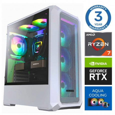 INTOP AQUA Ryzen 7 7700X 64GB DDR5 500SSD M.2 NVME+2TB RTX5060Ti 8GB no-OS