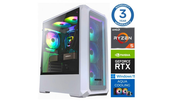 INTOP AQUA Ryzen 5 7600X 32GB DDR5 1TB SSD M.2 NVME RTX3060 12GB WIN11Pro